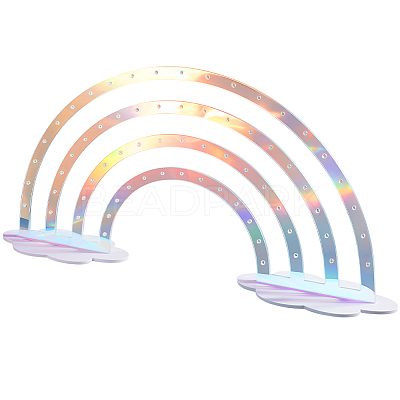 Acrylic Rainbow Cloud Earrings Display Stand EDIS-WH20012-001-1