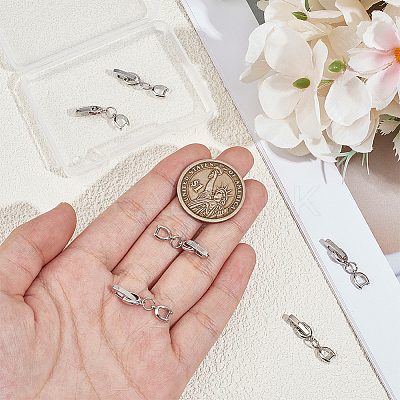 6Pcs Brass Watch Band Clasps DIY-BC0013-44A-P-1