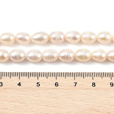 Natural Cultured Freshwater Pearl Beads Strands PEAR-I007-01D-07C-1
