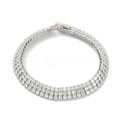 Cubic Zirconia Tennis Bracelets for Women Girl Gift BJEW-F450-01P-1