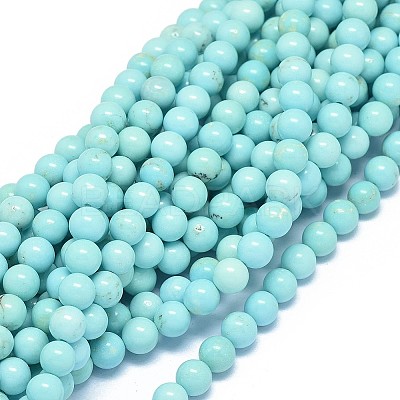 Natural Magnesite Beads Strands G-F604-04-6mm-1