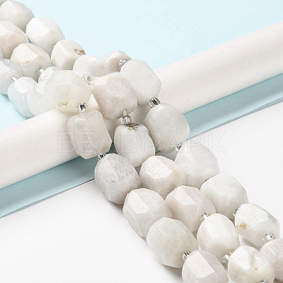 Natural White Moonstone Beads Strands G-C105-A05-01-1