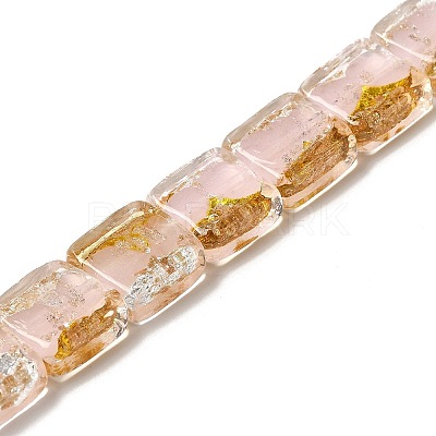 Handmade Gold Foil and Silver Foil Lampwork Beads FOIL-C001-01B-07-1