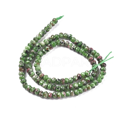 Dyed Natural Malaysia Jade Rondelle Beads Strands X-G-E316-2x4mm-43-1