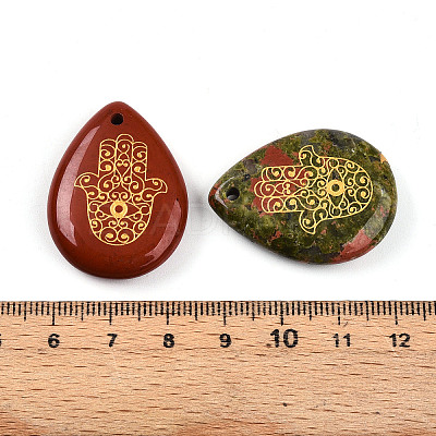 Natural & Synthetic Mixed Stone Pendants G-N345-05-1