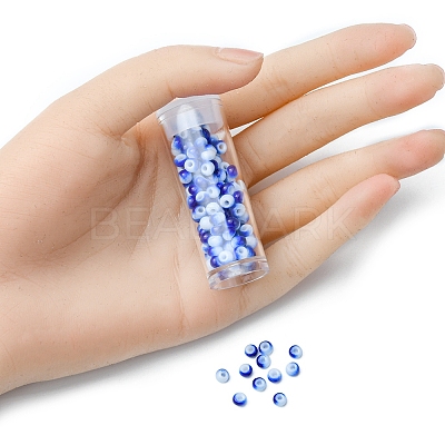 6/0 Opaque Glass Seed Beads SEED-YW0002-13O-1