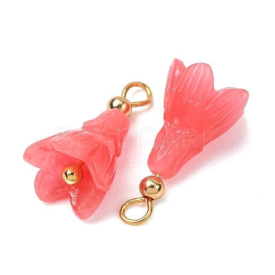 Dyed Synthetic Coral Pendants GG-CBAC295-03G-1