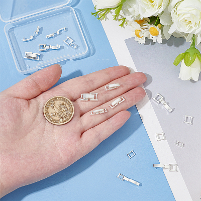 12Pcs 4 Styles Eco-Friendly Brass Watch Band Clasps KK-ME0002-74-1