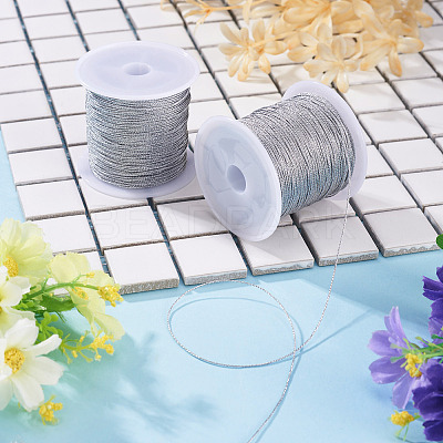 2 Rolls Round PET Metallic Thread MCOR-TADJ0001-01C-02-1