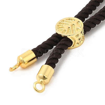 Twisted Nylon Cord Silder Bracelets DIY-B066-03G-08-1