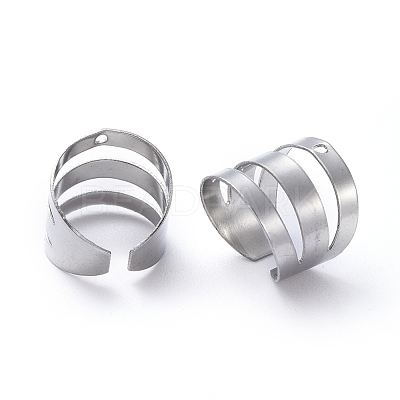 Tarnish Resistant Unisex 304 Stainless Steel Ear Cuff Findings STAS-E466-10P-1