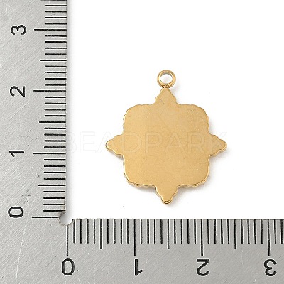304 Stainless Steel Pendant Cabochon Settings STAS-L293-08G-1
