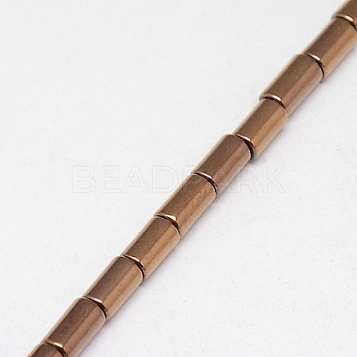 Electroplate Non-magnetic Synthetic Hematite Beads Strands G-J162-C-06-1