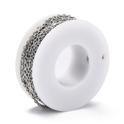 Tarnish Resistant 304 Stainless Steel Cable Chains CHS-D033-03P-01-1