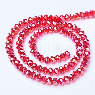 Electroplate Glass Beads Strands LS-EGLA-A034-T8mm-B06-1