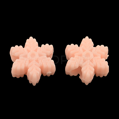 Opaque Acrylic European Beads OPDL-S014-01-1