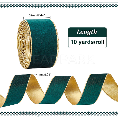 10 Yards Single Face Velvet Ribbons SRIB-WH0026-10A-1