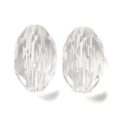 Transparent Acrylic European Beads TACR-G048-05-1