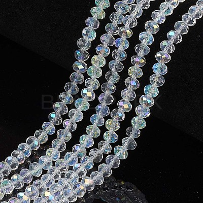 Electroplate Glass Beads Strands X1-EGLA-A034-T4mm-L19-1