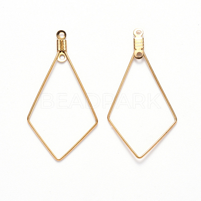 PVD Vacuum Plating 304 Stainless Steel Wire Pendants STAS-S103-09G-B-1
