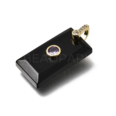 Natural Obsidian Pendants GG-CBA7610-05G-03-1