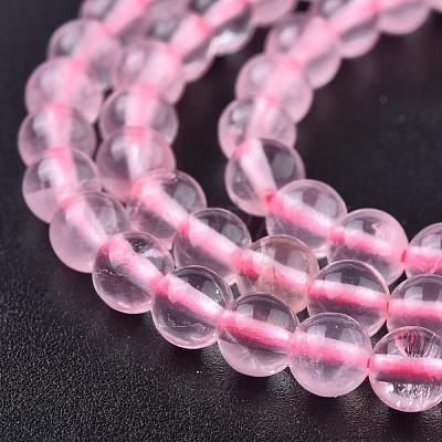 Natural  Rose Quartz Beads Strands G-L104-4mm-01-1