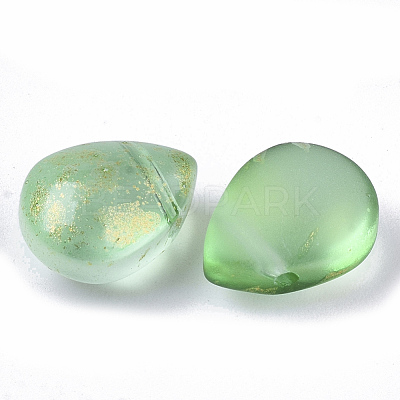Transparent Spray Painted Glass Beads GLAA-T017-01-A01-1