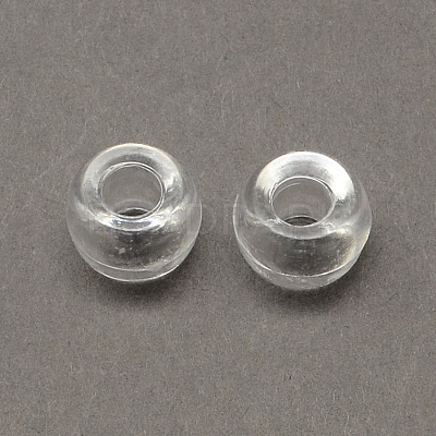 Transparent Acrylic European Beads MACR-Q156-02A-1