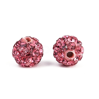 Polymer Clay Rhinestone Beads RB-H284-6MM-209-1