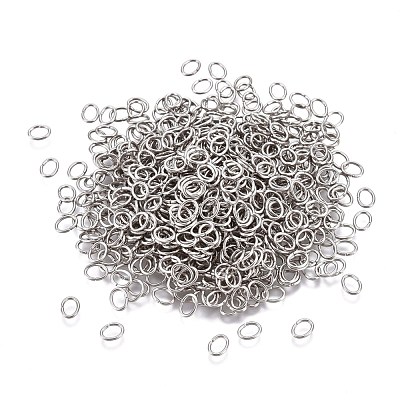 Tarnish Resistant 304 Stainless Steel Open Jump Rings STAS-F250-11P-F-1