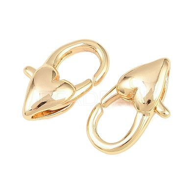 Brass Lobster Claw Clasps KK-H287-08C-G-1