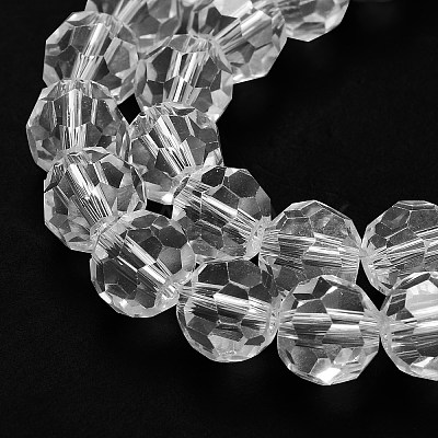 Transparent Glass Beads EGLA-A035-T8mm-D19-1