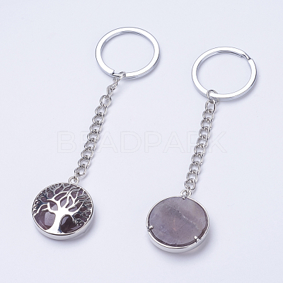 Natural Amethyst Keychain KEYC-E023-02K-1