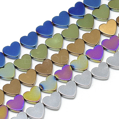 Electroplate Non-magnetic Synthetic Hematite Beads Strands G-T057-13-1