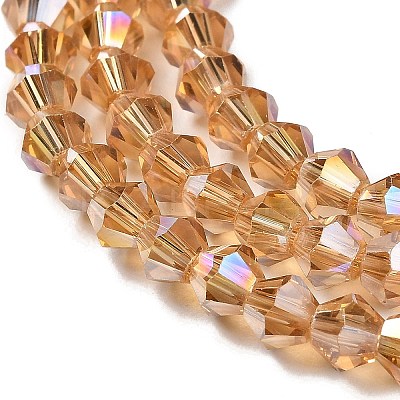 Transparent Electroplate Glass Beads Strands LS-EGLA-A039-T2mm-B18-1