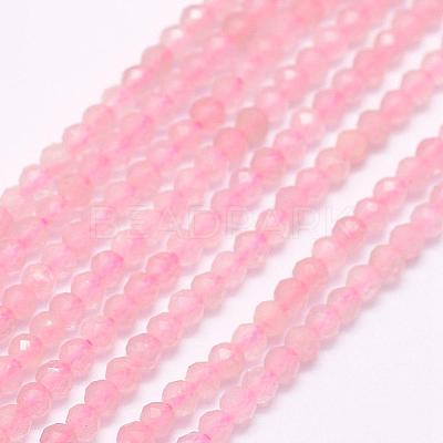 Natural Madagascar Rose Quartz Beads Strands G-F509-28-2mm-1