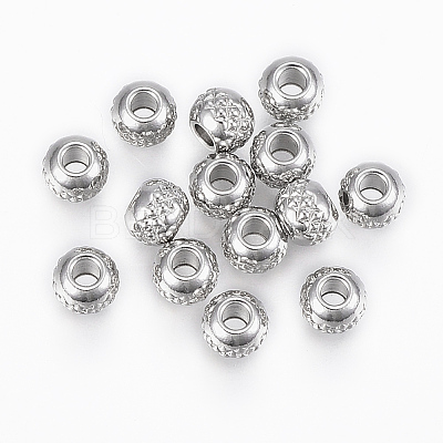 Tarnish Resistant 201 Stainless Steel Beads STAS-G154-37-6mm-1