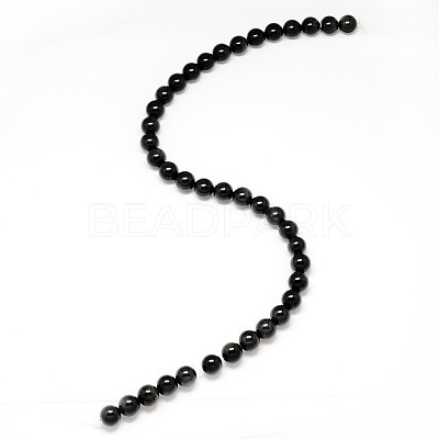 Grade AA Natural Obsidian Round Beads Strands G-L275-03-10mm-1