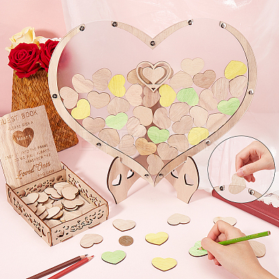 Wedding Guest Book AJEW-WH20020-026B-1