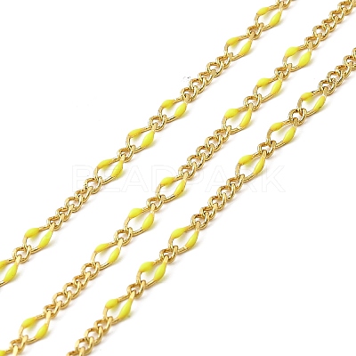 Brass Enamel Figaro Chains CHC-L053-09G-09-1