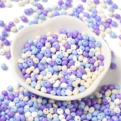 6/0 Opaque Baking Paint Glass Seed Beads X1-SEED-M012-02A-29-1