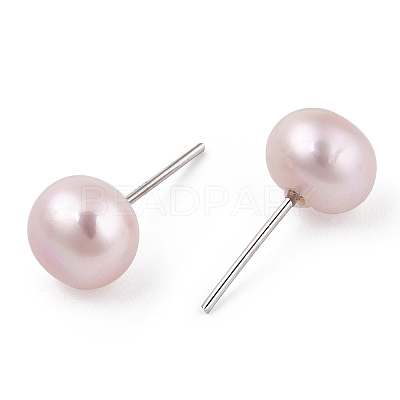 Natural Pearl Stud Earrings PEAR-N020-07C-1