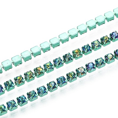 Iron Rhinestone Cup Chains CH-T006-05B-14-1