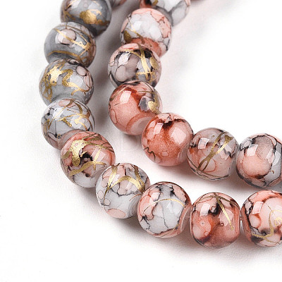 Baking Paint Glass Beads X1-DGLA-N003-6mm-B05-1
