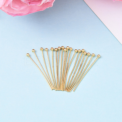 Brass Ball Head Pins KK-YW0004-03B-G-1