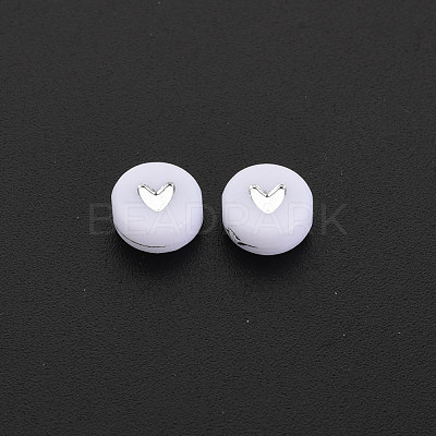 Plating Acrylic Beads PACR-R242-02-1