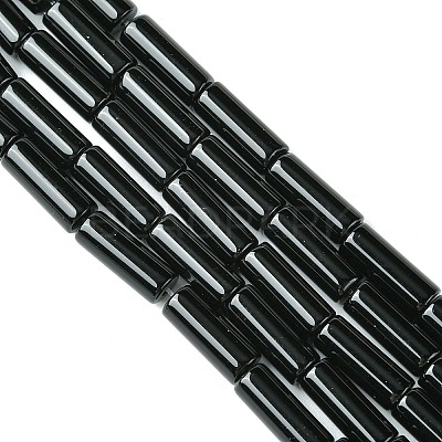 Natural Black Onyx Beads Strands X-G134-1