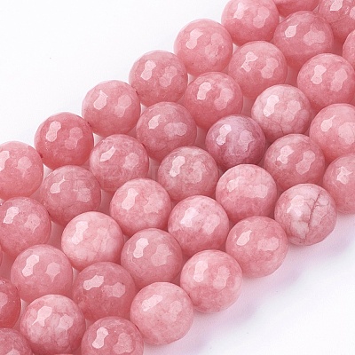 Natural White Jade Bead Strands G-R166-10mm-25-1