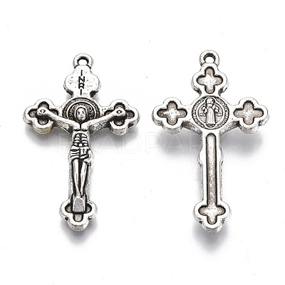 Tibetan Style Alloy Pendants TIBE-S320-019AS-LF-1