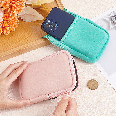 2Pcs 2 Colors Cloth Wallets for Women ABAG-OC0001-10-1